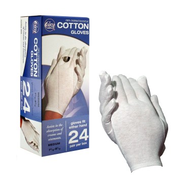 Cara Moisturizing Eczema 100% Premium Cotton Glove...