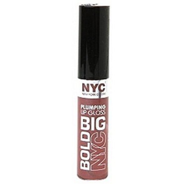 N.Y.C. New York Color Big Bold Plumping and Shine Lip Gloss, Magnified Mauve, 0.39 Fluid Ounce