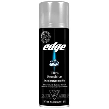 Ultra Sensitive Shave Gel Men Shave Gel by Edge, 7 Ounce