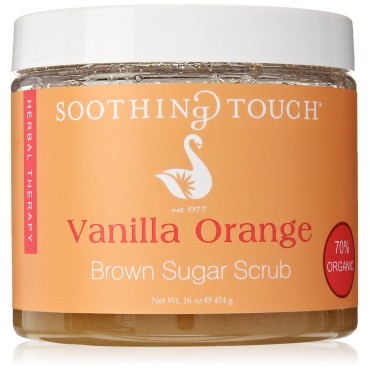 Soothing Touch Brown Sugar Scrub, Vanilla Orange, 16 Ounce