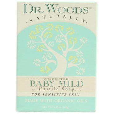 Dr Woods Unsct Baby Mild Size 5.25z Dr Woods Unscented Baby Mild Bar 5.25z