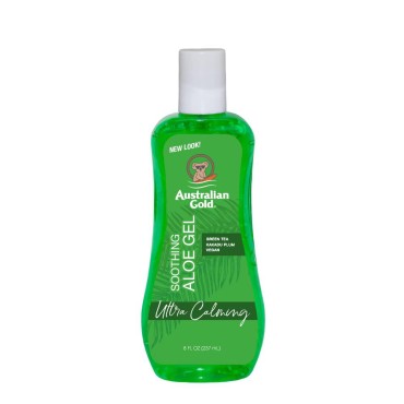 Australian Gold Soothing Aloe Vera After Sun Gel -Relieves Sunburn Pain and Hot & Itchy Skin, Soothing Aloe After Sun Gel, 8 Fl Oz (A70623-1)