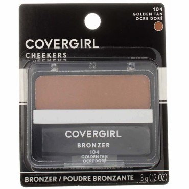 Cover Girl cheekers Bronzer 104 Golden Tan .12 oz...