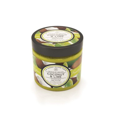 Tropical Fruits - Luxury Sugar Body Scrub - Coconut & Lime, SLES & Paraben Free - 550 g / 19.4 oz