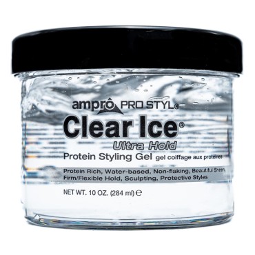 thebestton Ampro Ampro Clear Ice Gel Protein Styling Gel Ultra Hold- Case of 6