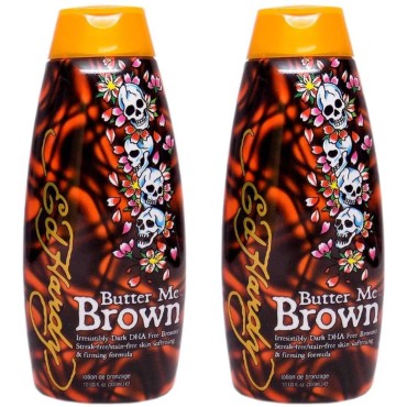 2 Ed Hardy Butter Me Brown Tanning DHA & Streak Fr...