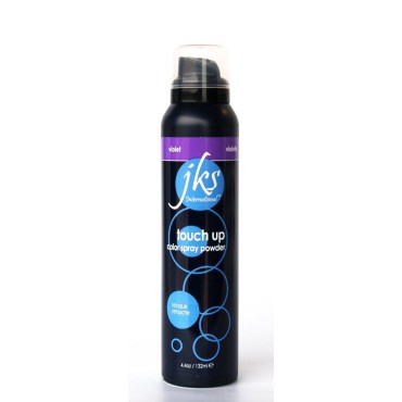 JKS® Touch Up Spray VIOLET, temporary hair color spray powder. No commitment hair color