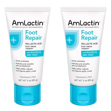 AmLactin Foot Cream Therapy, 3 Ounce (Pack of 2)