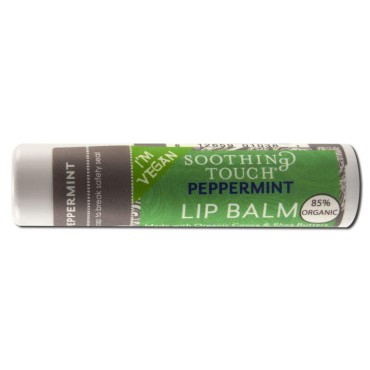 Soothing Touch - Lip Balm with Organic Cocoa & Shea Butters Peppermint - 0.25 oz.