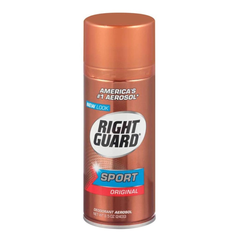 Right Guard Sport Deodorant, Aerosol, Original 8.5 oz (Pack of 6)