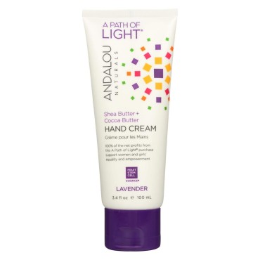 Andalou Naturals Hand Cream Lavender Shea - 3.4 fl...