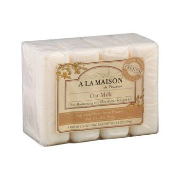 A La Maison Bar Soap Oat Milk Value (4 Pack)...