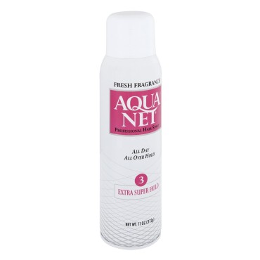 Aqua Net Professional Hair Spray Extra Super Hold 3 Fresh Scent, 11 Oz (Pack of 6)