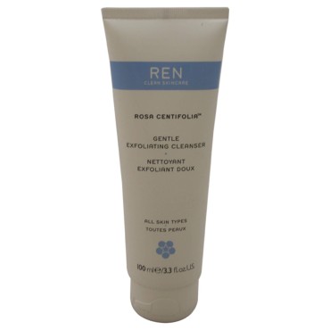 REN Clean Skincare - Rosa Centifolia™ Gentle Exfoliating Cleanser - Non-Stripping Face Wash for Balanced Skin, Cruelty-Free