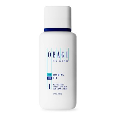 Obagi Nu-Derm Foaming Gel - Gel-Based Cleanser for Normal to Oily & Sensitive Skin - 6.7 oz