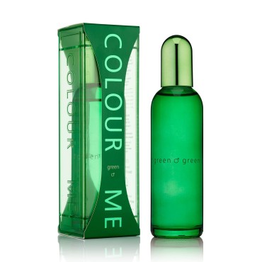 Colour Me Green by Milton-Lloyd - Perfume for Men - Amber Fougere Scent - Opens with Citrus Bergamot and Lemon - Blended with Patchouli and Jasmine - Evokes Strong Masculinity - 3 oz EDP Spray