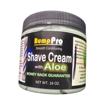 Bump Pro Brushless Shave Cream, Aloe...