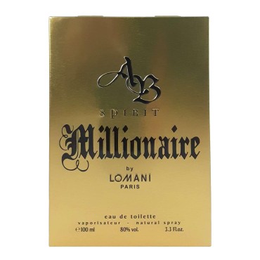 AB Spirit Millionaire by Lomani 3.3 oz EDT Spray f...