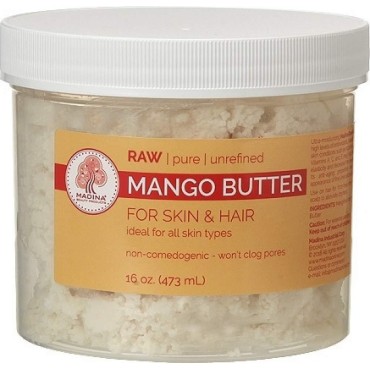 100% Raw Mango butter (16oz) is obtained from the kernels of the mango tree