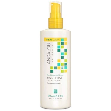 Andalou Naturals Medium Hold Hair Spray Sunflower ...