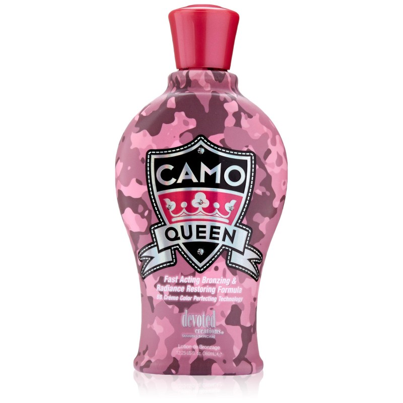 Devoted Creations Camo Queen Bronzing Lotion, 12.25 Fluid Ounce