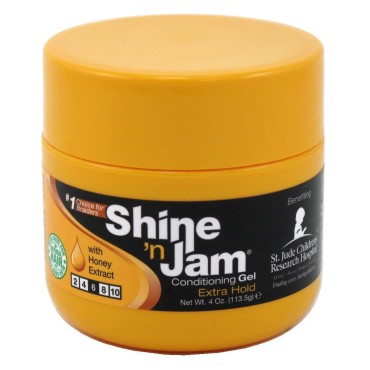 Ampro Shine 'n Jam Conditioning Gel, Extra Hold 4 oz (Pack of 6)
