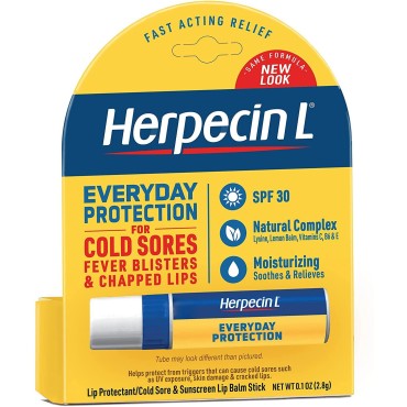 Herpecin-L Lip Balm Stick, 30 SPF, 0.1 Ounce (Pack of 6)