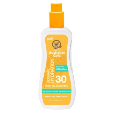 Australian Gold Spf#30 Spray Gel Ultimate Hydration 8 Ounce (235ml) (3 Pack)