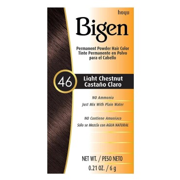 Bigen Powder Hair Color #46 Light Chestnut 0.21oz ...