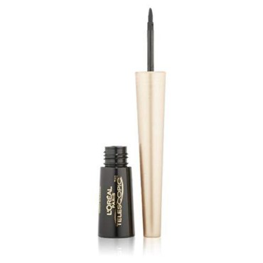 L'Oreal Telescopic Precision Liquid Eyeliner, Black [810] 0.08 oz (Pack of 3)