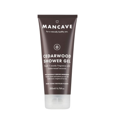 MANCAVE Cedarwood Shower Gel, 6.7 OZ