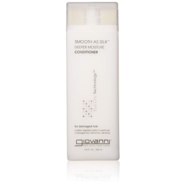 GIOVANNI COSMETICS - Eco Chic Smooth as Silk Shampoo & Conditioner, 8.5 Fluid Ounce/250 Milliliter - Deep Moisture for chemically processed hair