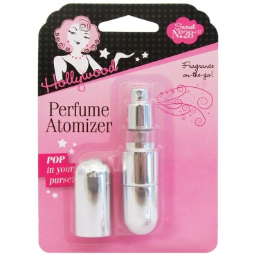 Hollywood Fashion Secrets Fragrance Atomizer, Leak-Proof, Dispensable, Reusable, Mini Perfume Spray
