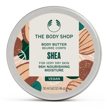 The Body Shop Shea Body Butter - Hydrating & Moisturizing Skincare for Very Dry Skin - Vegan - 1.62 oz