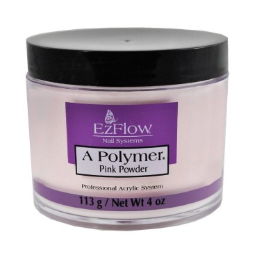 Ezflow Polymer Pink Powder 4 Oz