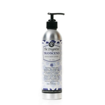 The Dragontree Moisturizing Hand & Body Lotion - (Transcend) - A Spirited Blend of Amber, Vetiver & Ginger- For Dry, Itchy, and Irritated Skin - Reduce Signs of Aging - 8oz Bottle