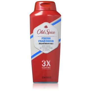 Old Spice Old Spice High Endurance Body Wash Fresh, Fresh 18 oz (Pack of 5)