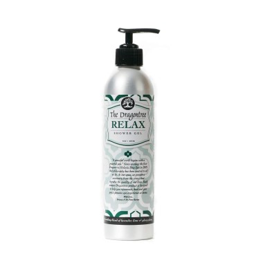 The Dragontree Natural Aromatherapy Body Wash - (Relax) - A Soothing Blend of Lavender, Lime & Ylang Ylang - Contains Essential Oils to Keep Your Skin Moisturized and Healthy - A Shower Gel, 8oz.
