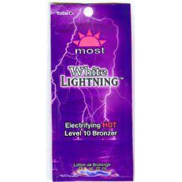 5 White Lightning Hot Tingle Tanning Lotion Packets by Most