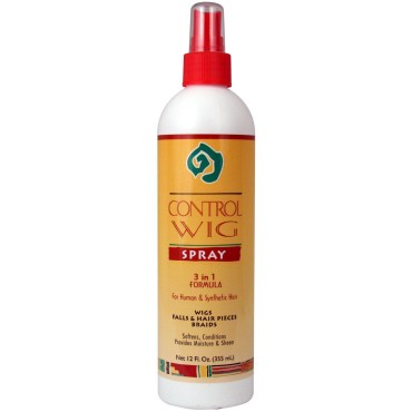 African Essence Control Wig Spray, 12 Ounce (Pack of 2)