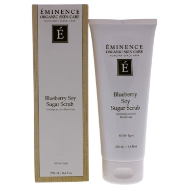 Eminence Organic Skincare Blueberry Soy Sugar Scrub, 8.4 Ounce