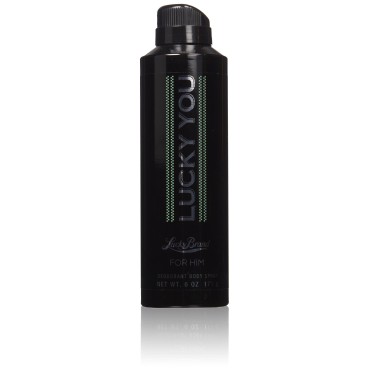 Lucky Brand, Lucky You Men's Cologne Fragrance Spray, Day or Night Casual Scent with Bamboo Stem Fragrance Notes, 6 Fl Oz
