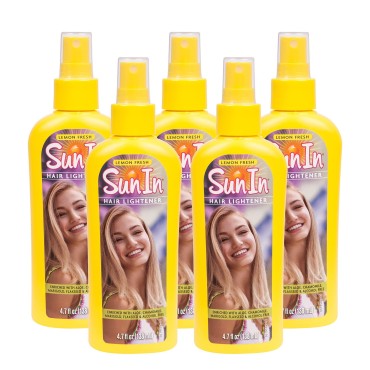 Sun-In Hair Lightener Spray Lemon Fresh 4.70 oz (Pack of 5)