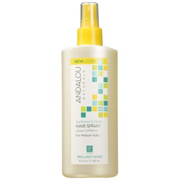 Andalou Naturals Medium Hold Hair Spray Sunflower ...