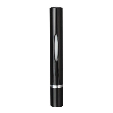 Caseti Midnight Shiny Black Travel Perfume Atomizer with Swarovski Crystals