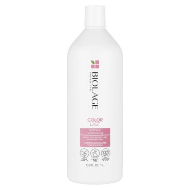 Biolage Color Last Shampoo | Helps Protect Hair & Maintain Vibrant Color | For Color-Treated Hair | Paraben & Silicone-Free | Vegan | Cruelty Free | 33.8 Fl. Oz