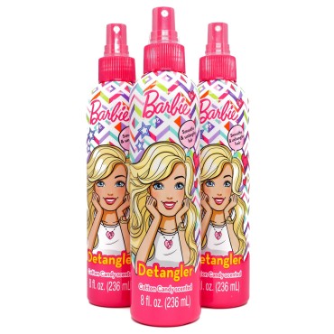 Barbie Cotton Candy Scented Hair Detangler 8oz (Pack of 3)