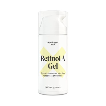 Retinol-A Gel - Anti-Aging Retinol Moisturizer Repairs Fine Lines & Wrinkles - Daily Facial Retinol for Smoother, Firmer & Younger Looking Skin- (99.9% Water Based Gel W/Vitamin A) (3.4 oz.)