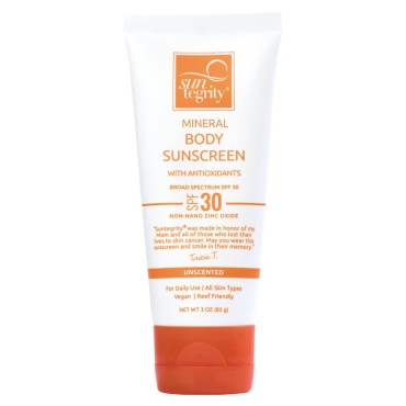Suntegrity UNSCENTED Mineral Sunscreen For Body - 3 oz.