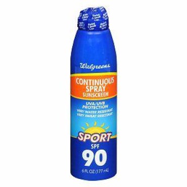 Walgreens Sport Continuous Spray Sunscreen, 6 Ounces
